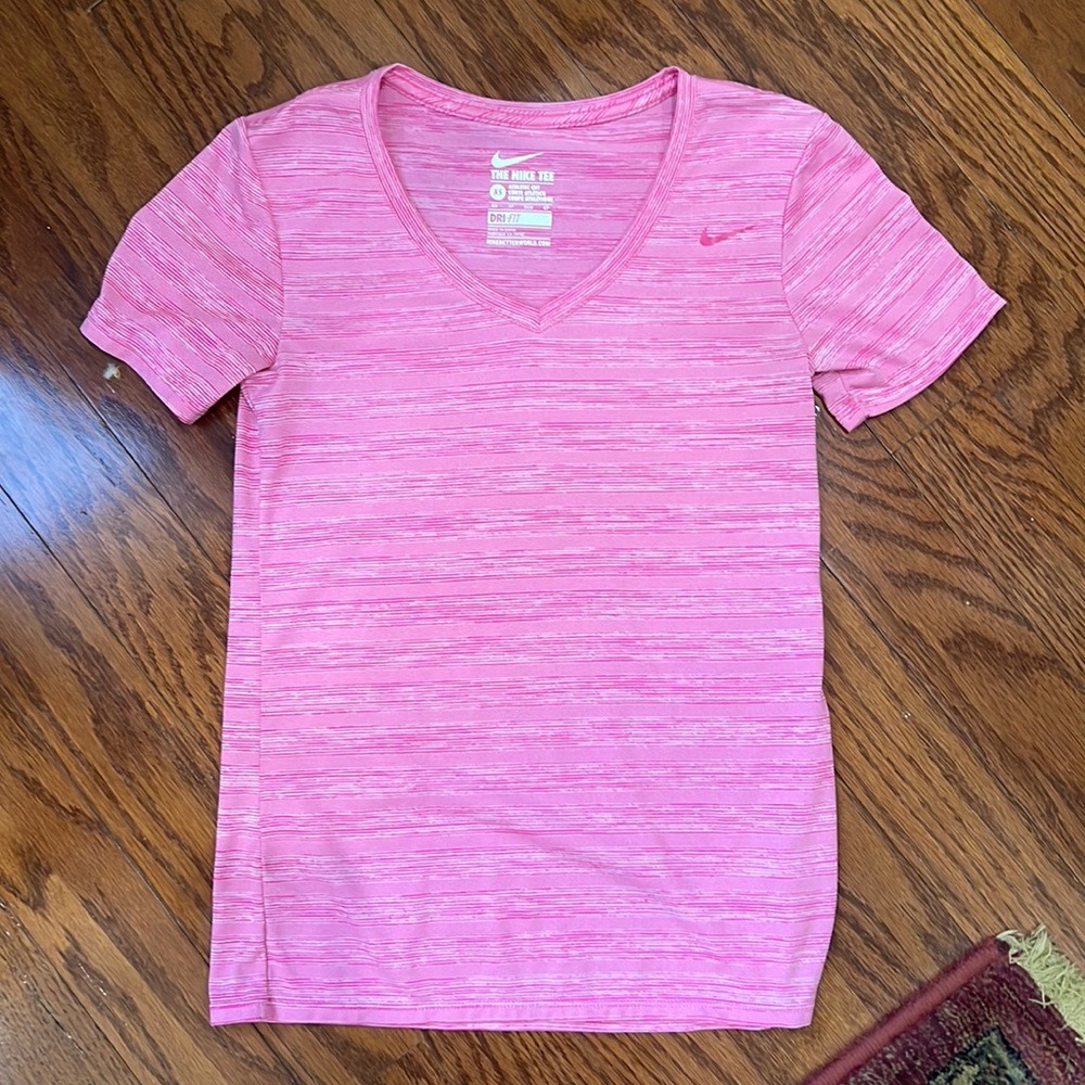 Pink Nike Dri-Fit Shirt (XS)